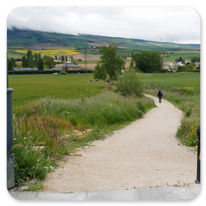 Von Pamplona zum Monte Perdón